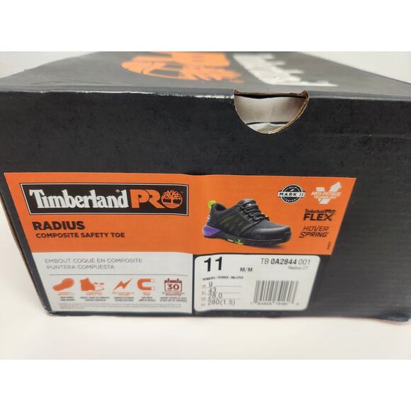 Timberland Pro Radius Composite Safety Toe Shoe Sneaker Women Size 11 Black - Picture 12 of 12